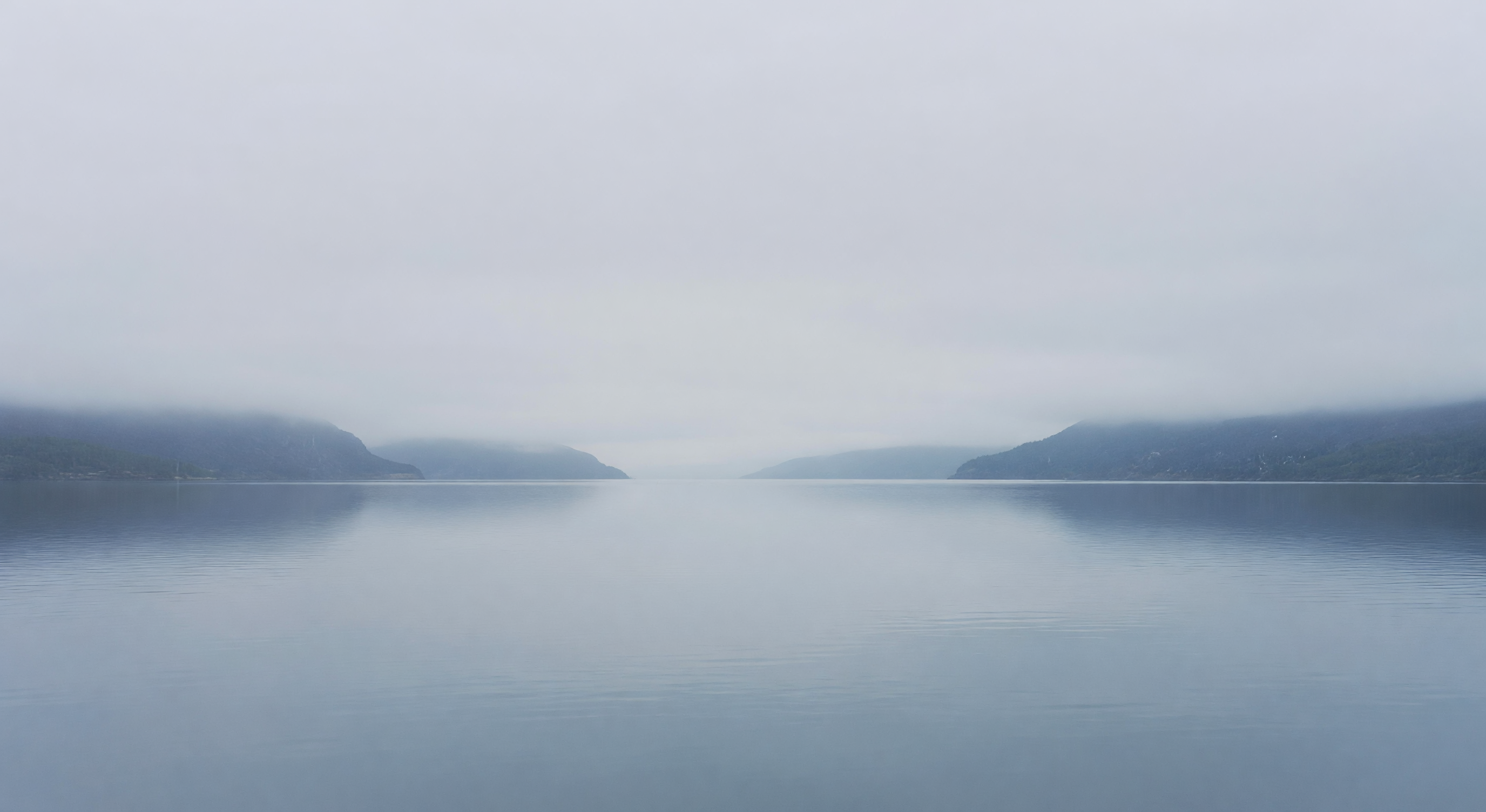 霧の朝 — 朝霧に包まれた静寂の風景